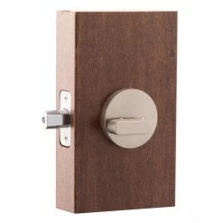 Copper Creek Comtemporary Round Single Cylinder Satin Stainless Deadbolt -Copper Creek Shop copper creek deadbolts dbr2410ss 1f 1000