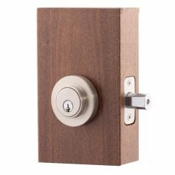 Copper Creek Comtemporary Round Double Cylinder Satin Stainless Deadbolt -Copper Creek Shop copper creek deadbolts dbr2420ss 1f 1000