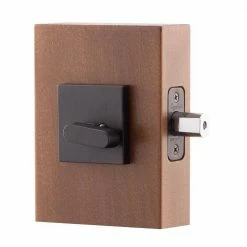 Copper Creek Comtemporary Square Single Cylinder Tuscan Bronze Deadbolt -Copper Creek Shop copper creek deadbolts dbs2410tb 1f 1000