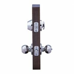 Copper Creek Soft Contemporary Polished Stainless Entry Door Knob with Deadbolt 8 Copper Creek Soft Contemporary Polished Stainless Entry Door Knob with Deadbolt -Copper Creek Shop copper creek door lock combo packs bkdb141ps 4f 1000