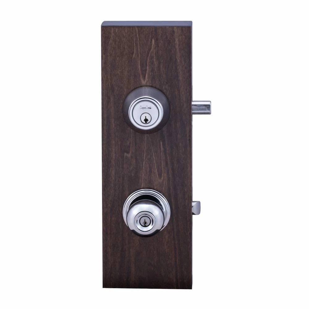 Copper Creek Soft Contemporary Polished Stainless Entry Door Knob with Deadbolt 4 Copper Creek Soft Contemporary Polished Stainless Entry Door Knob with Deadbolt - Image 2