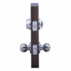 Copper Creek Soft Contemporary Satin Stainless Entry Door Knob with Deadbolt -Copper Creek Shop copper creek door lock combo packs bkdb141ss 4f 1000
