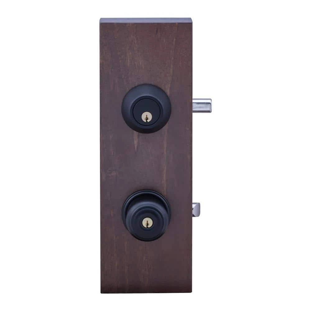Copper Creek Colonial Black Entry Door Knob with Deadbolt 4 Copper Creek Colonial Black Entry Door Knob with Deadbolt - Image 2