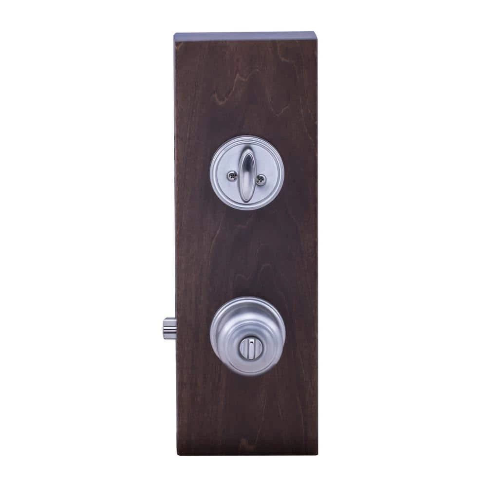 Copper Creek Colonial Satin Stainless Entry Door Knob with Deadbolt 6 Copper Creek Colonial Satin Stainless Entry Door Knob with Deadbolt - Image 4