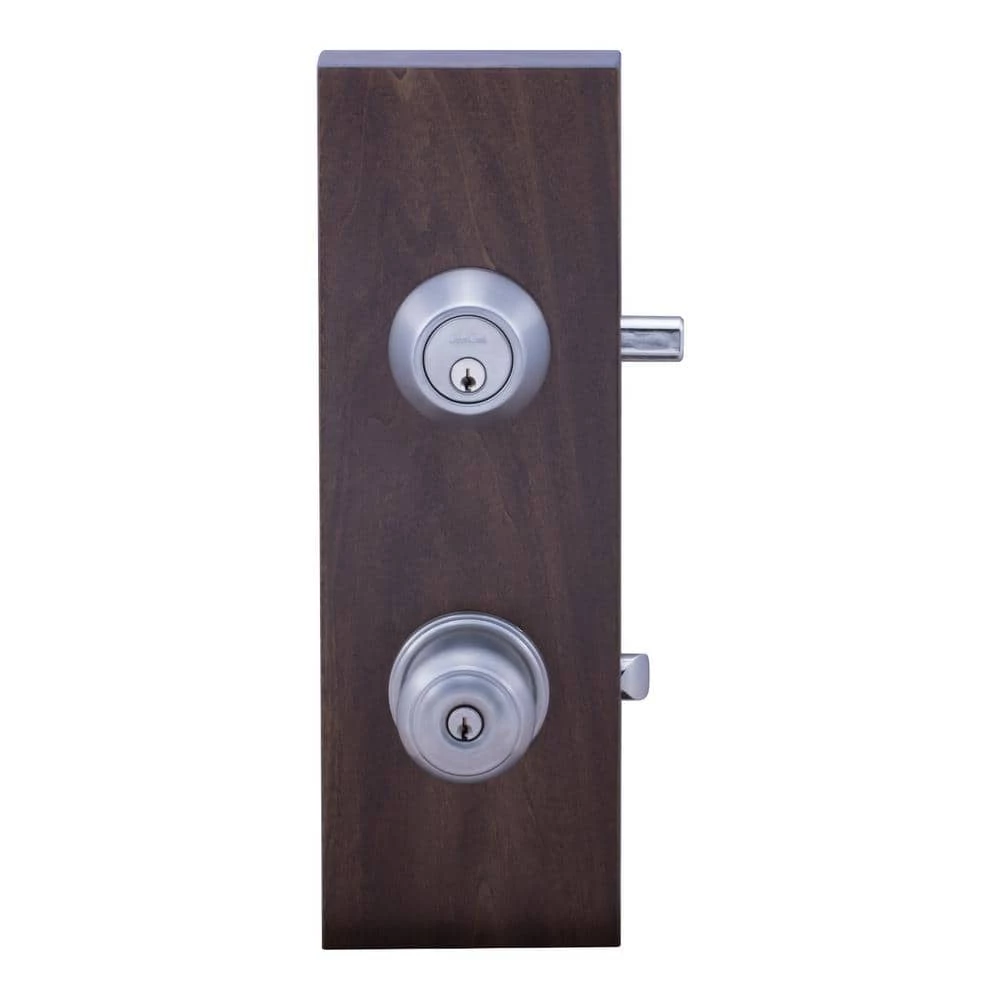 Copper Creek Colonial Satin Stainless Entry Door Knob with Deadbolt 4 Copper Creek Colonial Satin Stainless Entry Door Knob with Deadbolt - Image 2