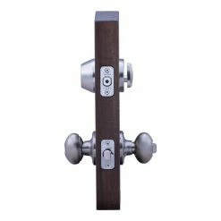 Copper Creek Colonial Satin Stainless Entry Door Knob with Deadbolt -Copper Creek Shop copper creek door lock combo packs ekdb141ss 4f 1000