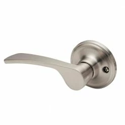 Copper Creek Scandinavian Kash Satin Stainless Left Hand Dummy Door Lever