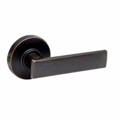Copper Creek Craftsman Remi Tuscan Bronze Dummy Door Lever with Round Rosette