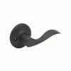 Copper Creek Wave Black Dummy Door Lever -Copper Creek Shop copper creek dummy door handles wl2290rhbc 64 1000