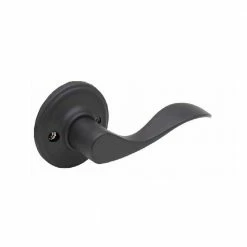 Copper Creek Wave Black Dummy Door Lever
