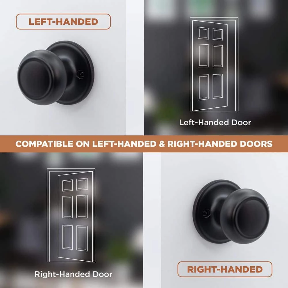 Copper Creek Colonial Black Dummy Door Knob 5 Copper Creek Colonial Black Dummy Door Knob - Image 3