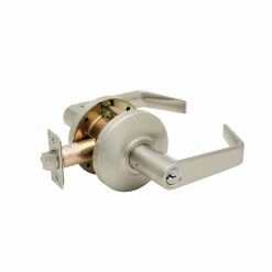 Copper Creek Grade 2 Satin Stainless Cylindrical Classroom Door Lever