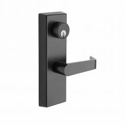 Copper Creek Esutcheon Handle Dark Bronze Storeroom Door Lever with Clutch