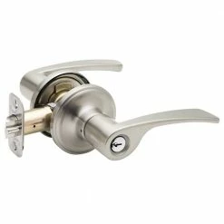 Copper Creek Scandinavian Kash Satin Stainless Keyed Entry Door Handle