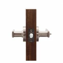Copper Creek Craftsman Remi Satin Stainless Keyed Entry Door Handle with Round Rosette -Copper Creek Shop copper creek entry door handles rl2240ss rnd 4f 1000