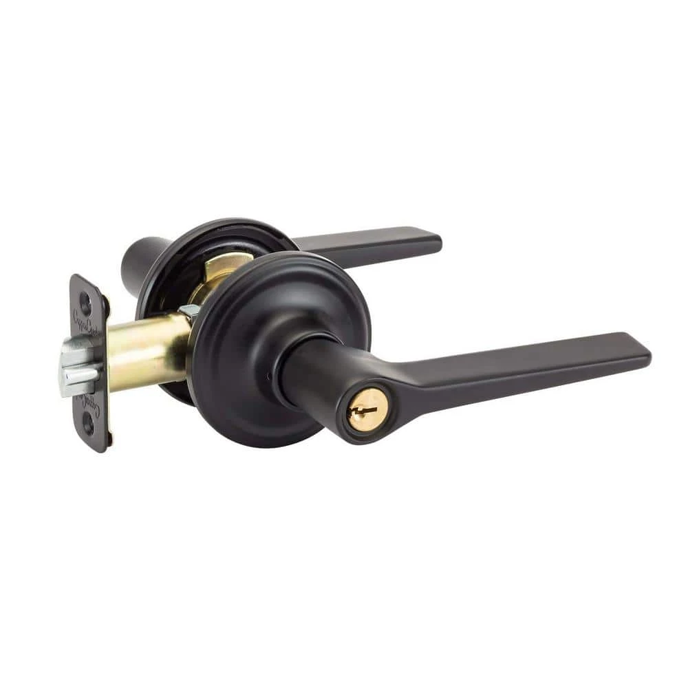 Copper Creek Contemporary Zane Black Keyed Entry Door Handle 3 Copper Creek Contemporary Zane Black Keyed Entry Door Handle