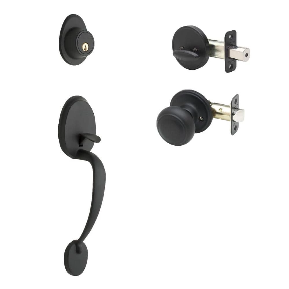 Copper Creek Colonial Black Door Handleset and Colonial Knob Trim 3 Copper Creek Colonial Black Door Handleset and Colonial Knob Trim