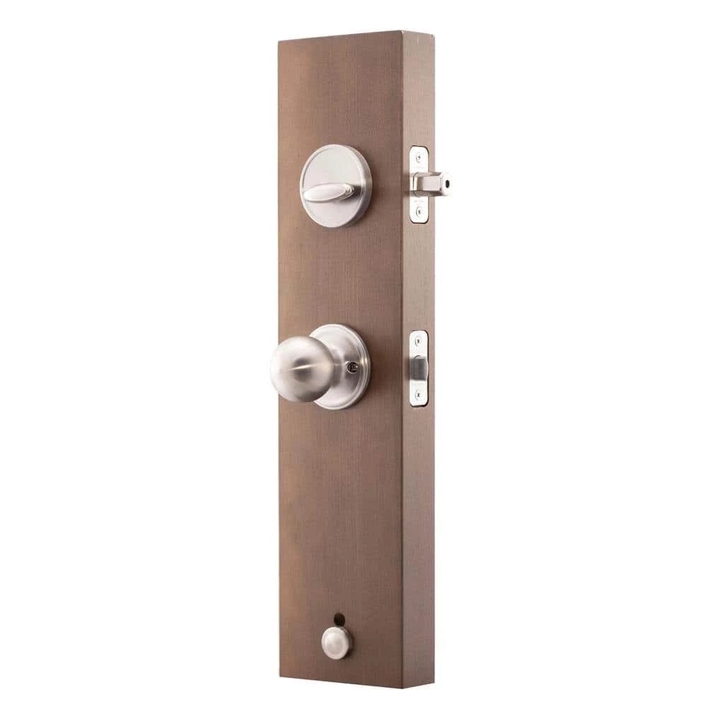 Copper Creek Fashion Satin Stainless Door Handleset and Ball Knob Trim 6 Copper Creek Fashion Satin Stainless Door Handleset and Ball Knob Trim - Image 4
