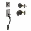 Copper Creek Fashion Tuscan Bronze Door Handleset and Egg Knob Trim