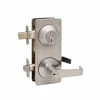 Copper Creek Satin Stainless Grade 2 Interconnect Entry Lever Door Handleset -Copper Creek Shop copper creek lever handlesets al6941ss 64 1000