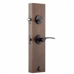 Copper Creek Mid Century Modern Black Door Handleset with Left Hand Scandinavian Handle Trim 10 Copper Creek Mid Century Modern Black Door Handleset with Left Hand Scandinavian Handle Trim -Copper Creek Shop copper creek lever handlesets cz2610xkll bc 1f 1000