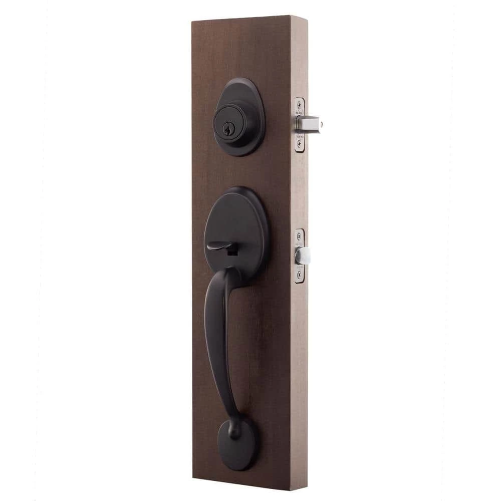 Copper Creek Mid Century Modern Black Door Handleset with Left Hand Scandinavian Handle Trim 4 Copper Creek Mid Century Modern Black Door Handleset with Left Hand Scandinavian Handle Trim - Image 2