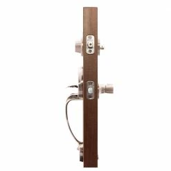 Copper Creek Mid Century Modern Satin Stainless Door Handleset with Left Hand Scandinavian Handle Trim -Copper Creek Shop copper creek lever handlesets cz2610xkll ss 4f 1000