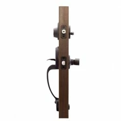 Copper Creek Mid Century Modern Tuscan Bronze Door Handleset with Left Hand Scandinavian Handle Trim -Copper Creek Shop copper creek lever handlesets cz2610xkll tb 4f 1000