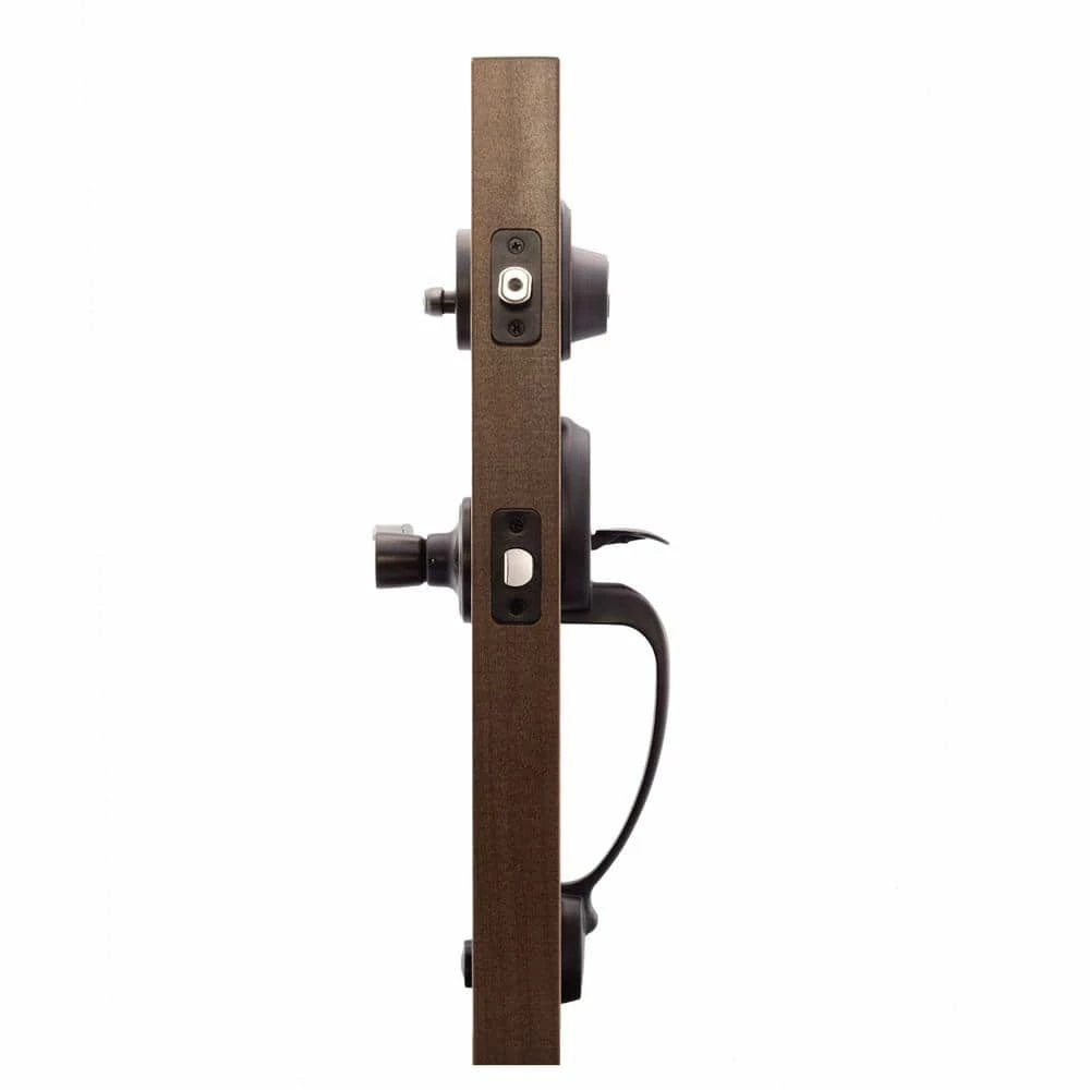 Copper Creek Mid Century Modern Tuscan Bronze Door Handleset with Right Hand Scandinavian Handle Trim 5 Copper Creek Mid Century Modern Tuscan Bronze Door Handleset with Right Hand Scandinavian Handle Trim - Image 3