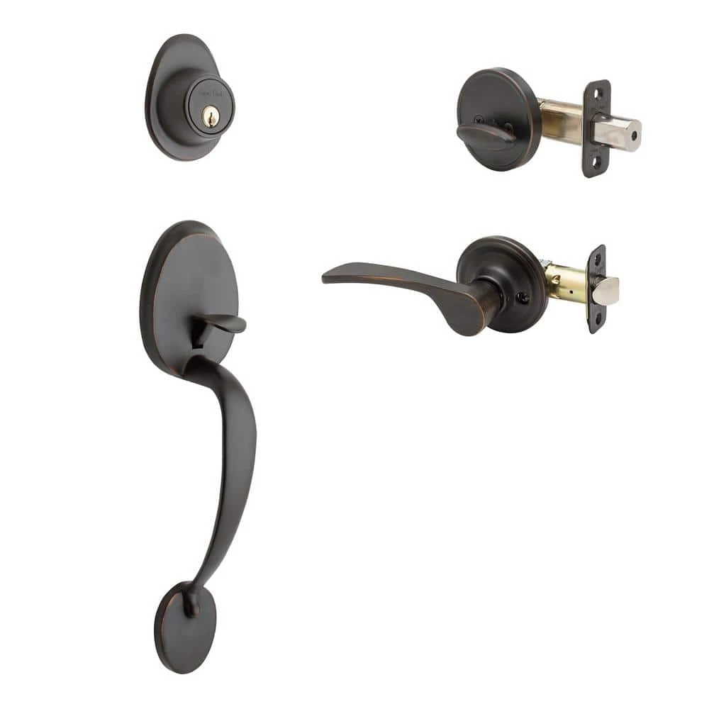 Copper Creek Mid Century Modern Tuscan Bronze Door Handleset with Right Hand Scandinavian Handle Trim 3 Copper Creek Mid Century Modern Tuscan Bronze Door Handleset with Right Hand Scandinavian Handle Trim