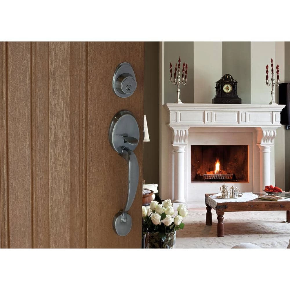 Copper Creek Colonial Antique Nickel Door Handleset and Waverlie Handle Trim 7 Copper Creek Colonial Antique Nickel Door Handleset and Waverlie Handle Trim - Image 5