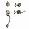 Copper Creek Colonial Antique Nickel Door Handleset and Waverlie Handle Trim -Copper Creek Shop copper creek lever handlesets cz2610xwll an 64 1000