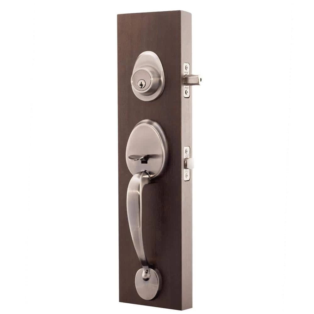 Copper Creek Colonial Antique Nickel Door Handleset and Waverlie Handle Trim 4 Copper Creek Colonial Antique Nickel Door Handleset and Waverlie Handle Trim - Image 2