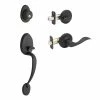 Copper Creek Colonial Black Door Handleset and Waverlie Handle Trim 1 Copper Creek Colonial Black Door Handleset and Waverlie Handle Trim -Copper Creek Shop copper creek lever handlesets cz2610xwll bc 64 1000