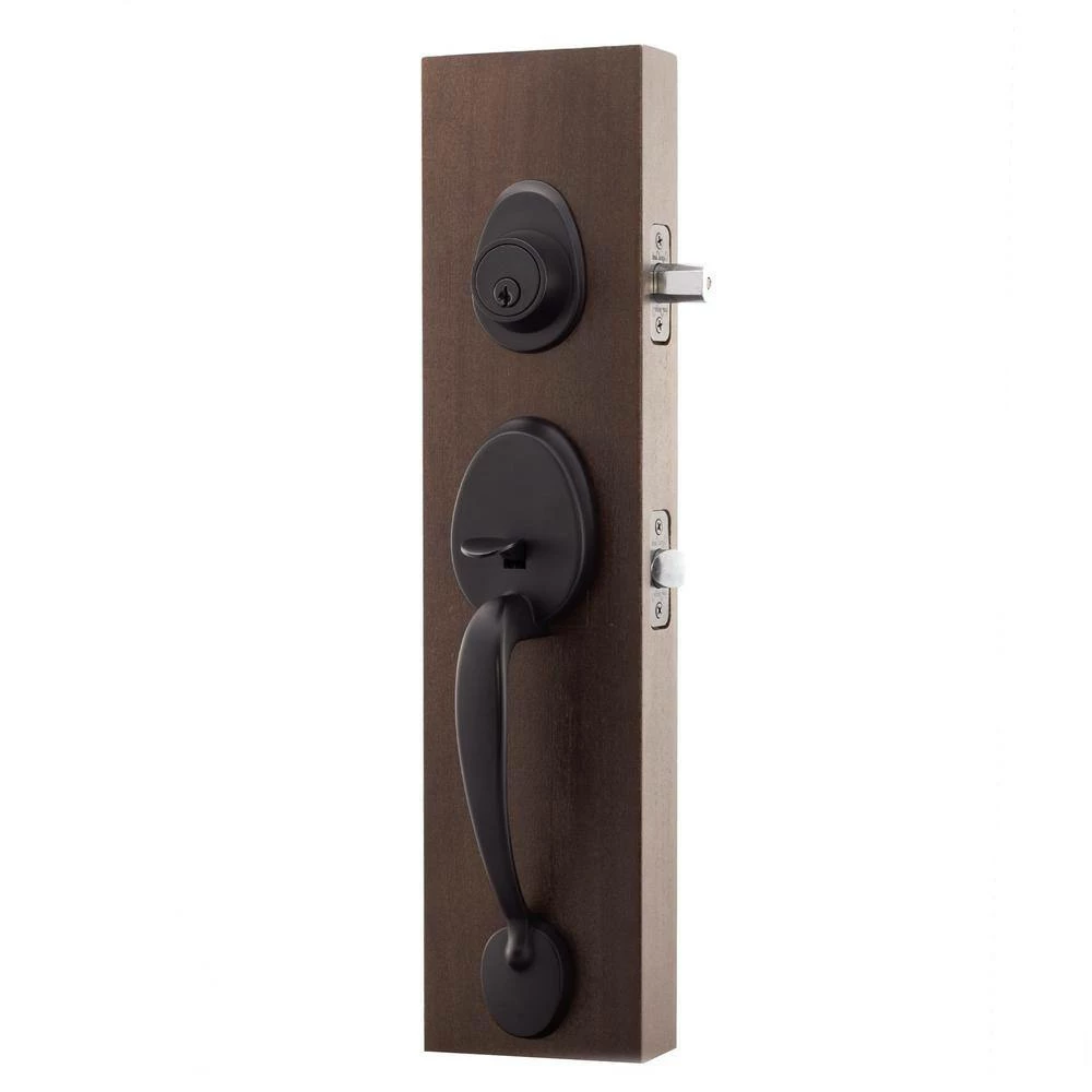 Copper Creek Colonial Black Door Handleset and Waverlie Handle Trim 4 Copper Creek Colonial Black Door Handleset and Waverlie Handle Trim - Image 2