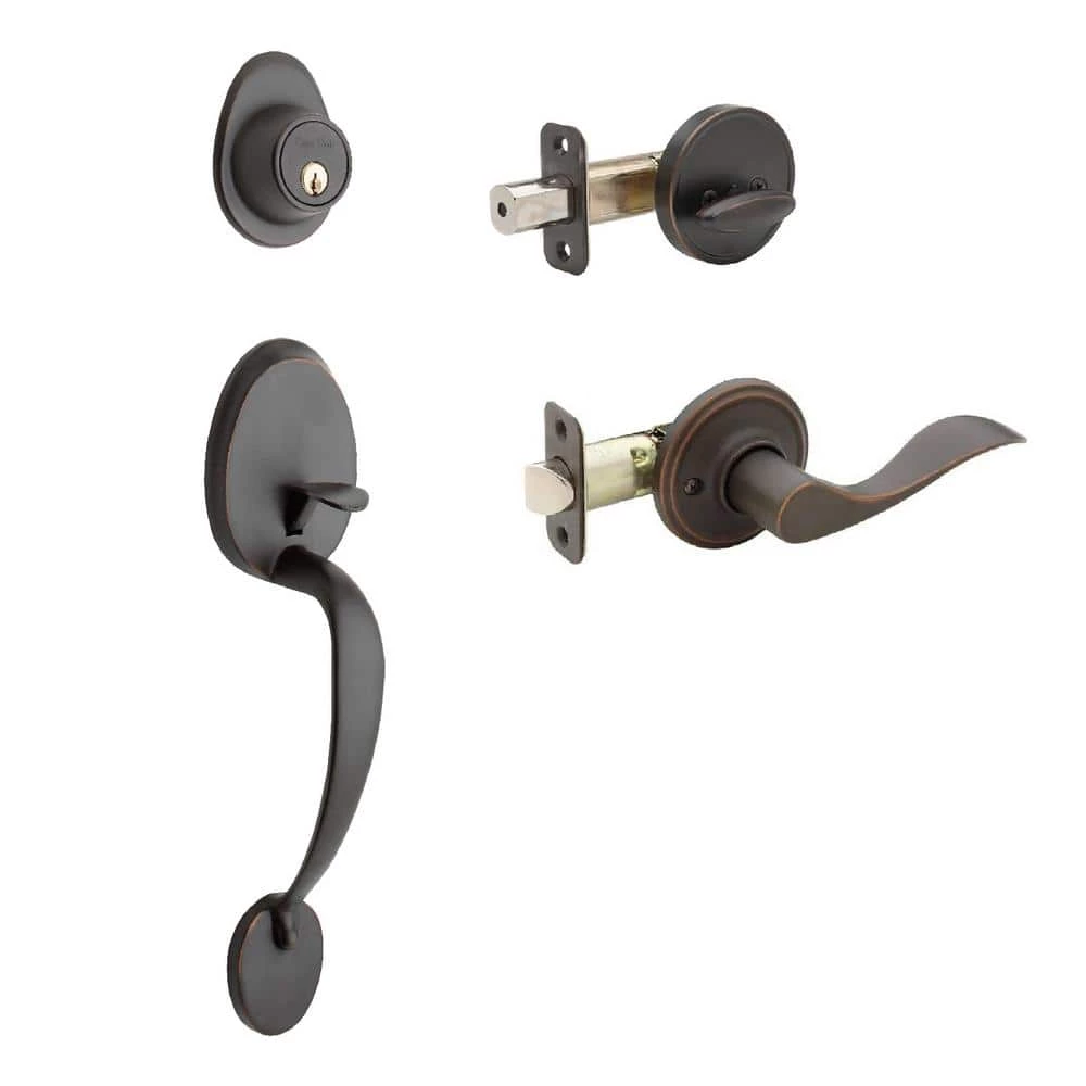 Copper Creek Colonial Tuscan Bronze Door Handleset and Waverlie Handle Trim 3 Copper Creek Colonial Tuscan Bronze Door Handleset and Waverlie Handle Trim