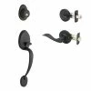 Copper Creek Colonial Black Door Handleset and Waverlie Handle Trim 1 Copper Creek Colonial Black Door Handleset and Waverlie Handle Trim -Copper Creek Shop copper creek lever handlesets cz2610xwlr bc 64 1000