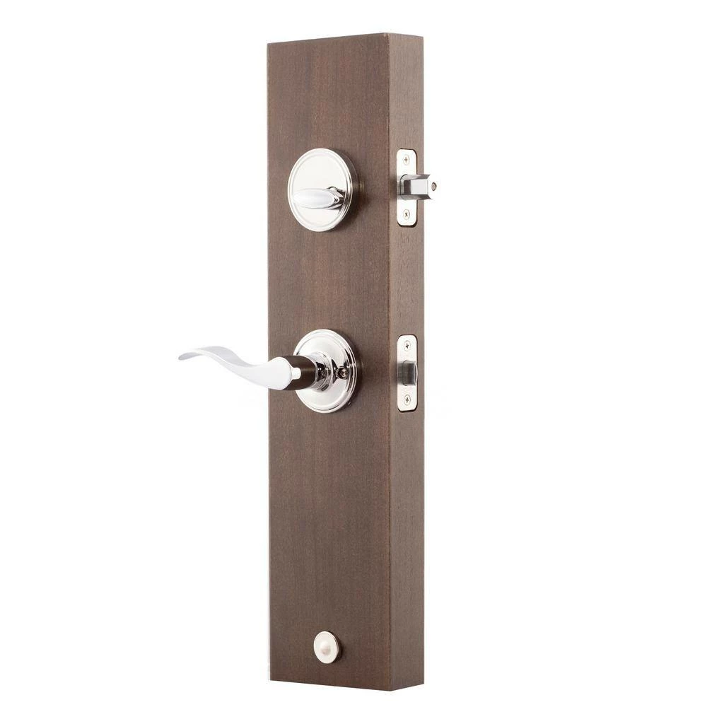 Copper Creek Colonial Polished Stainless Door Handleset and Waverlie Handle Trim 6 Copper Creek Colonial Polished Stainless Door Handleset and Waverlie Handle Trim - Image 4