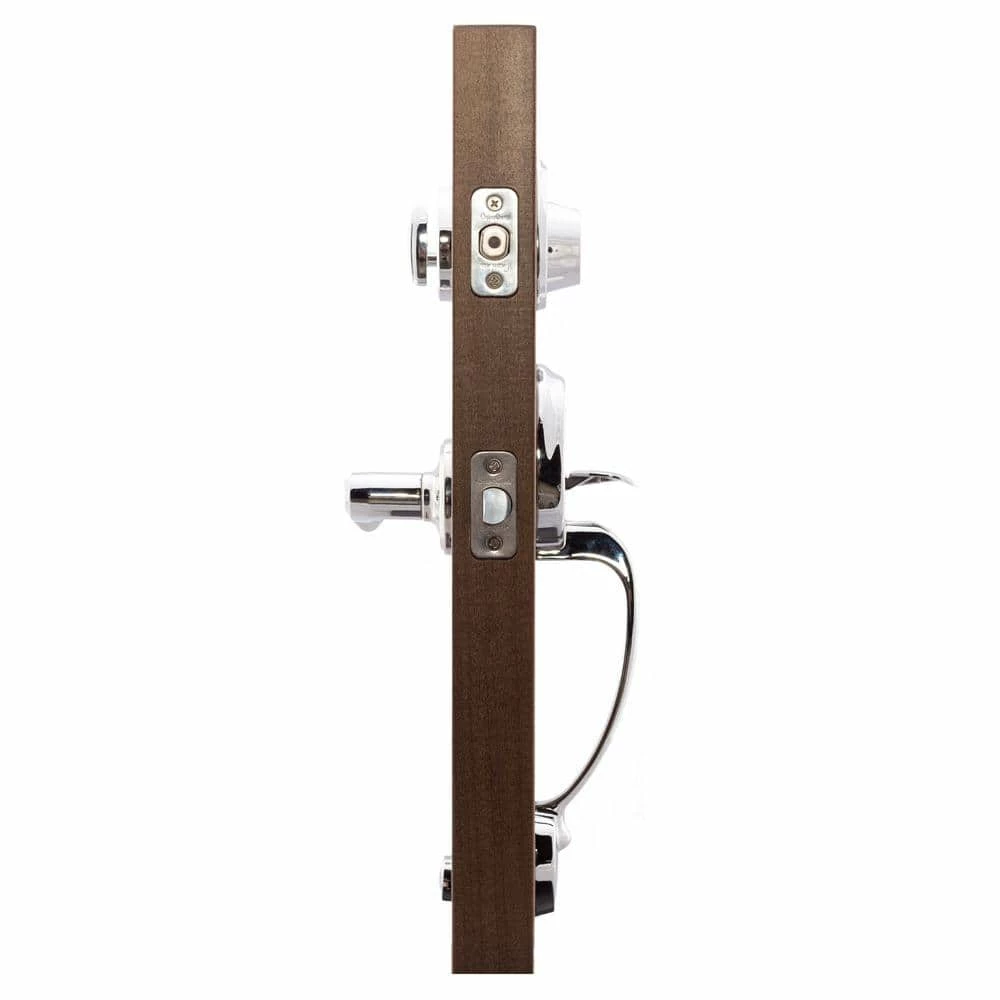Copper Creek Colonial Polished Stainless Door Handleset and Waverlie Handle Trim 5 Copper Creek Colonial Polished Stainless Door Handleset and Waverlie Handle Trim - Image 3