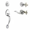 Copper Creek Colonial Polished Stainless Door Handleset and Waverlie Handle Trim -Copper Creek Shop copper creek lever handlesets cz2610xwlr ps 64 1000