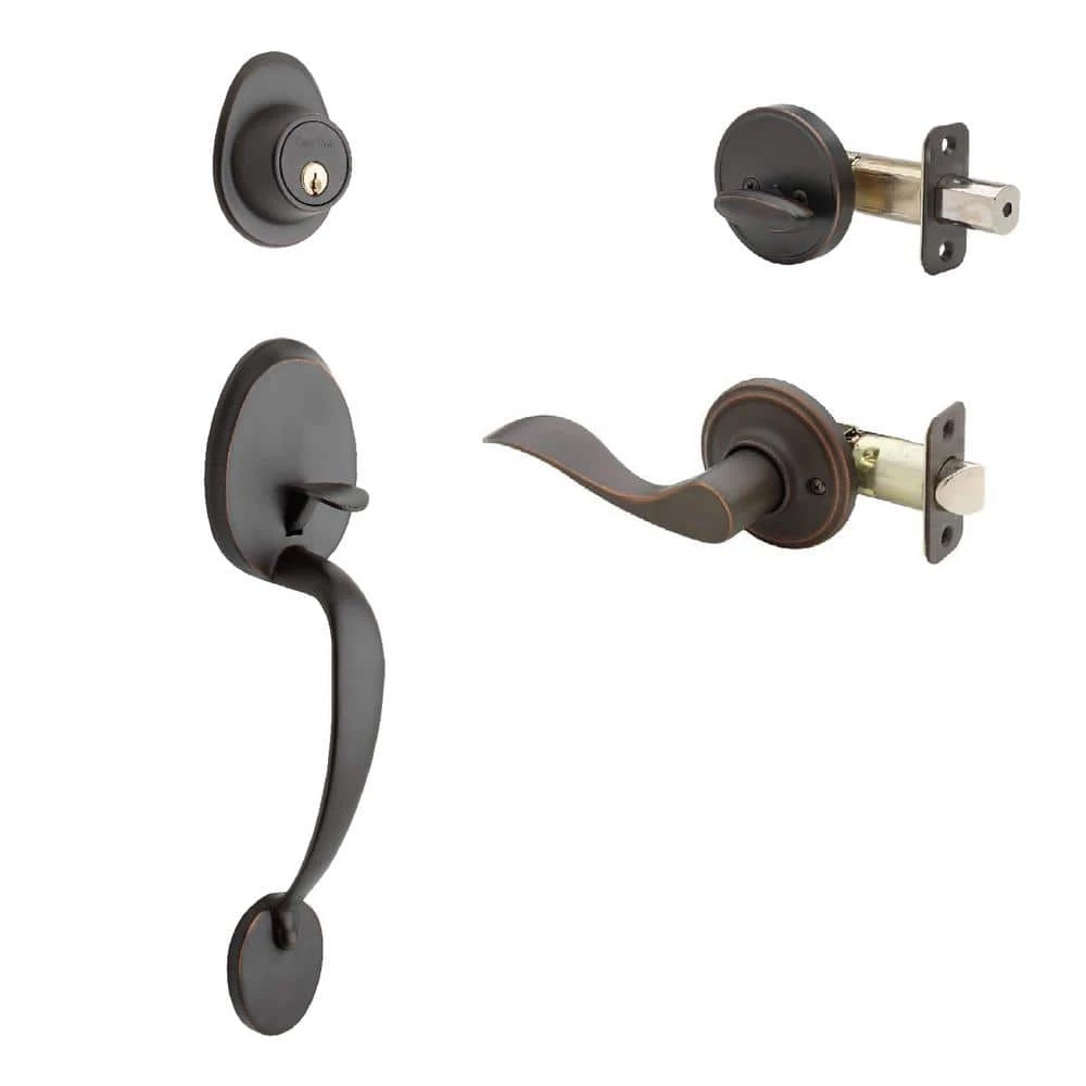 Copper Creek Colonial Tuscan Bronze Door Handleset and Waverlie Handle Trim 3 Copper Creek Colonial Tuscan Bronze Door Handleset and Waverlie Handle Trim