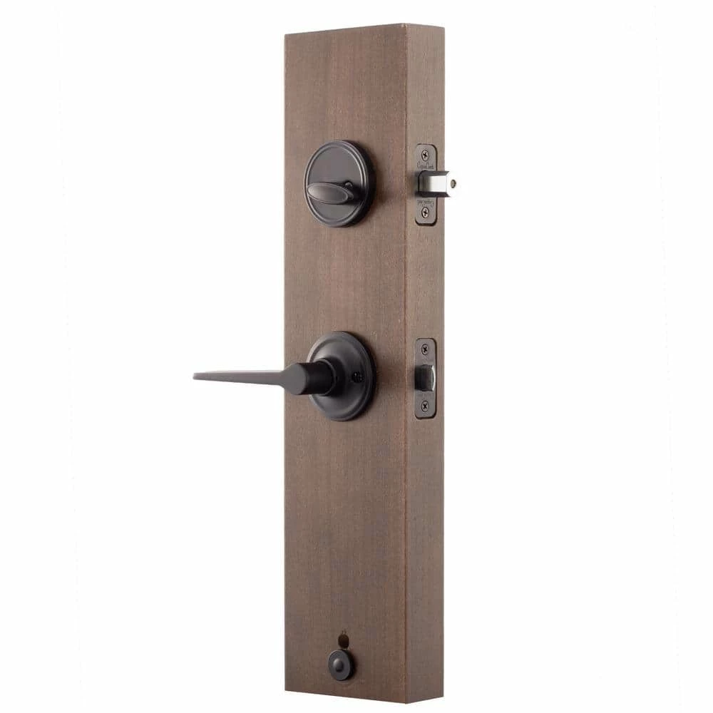 Copper Creek Mid Century Modern Black Door Handleset with Contemporary Handle Trim 6 Copper Creek Mid Century Modern Black Door Handleset with Contemporary Handle Trim - Image 4