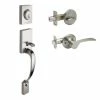 Copper Creek Craftsman Satin Stainless Door Handleset with Left Hand Scandinavian Handle Trim 1 Copper Creek Craftsman Satin Stainless Door Handleset with Left Hand Scandinavian Handle Trim -Copper Creek Shop copper creek lever handlesets fz2610xkll ss 64 1000