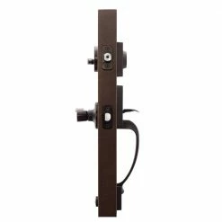 Copper Creek Craftsman Tuscan Bronze Door Handleset with Right Hand Scandinavian Handle Trim -Copper Creek Shop copper creek lever handlesets fz2610xklr tb 4f 1000