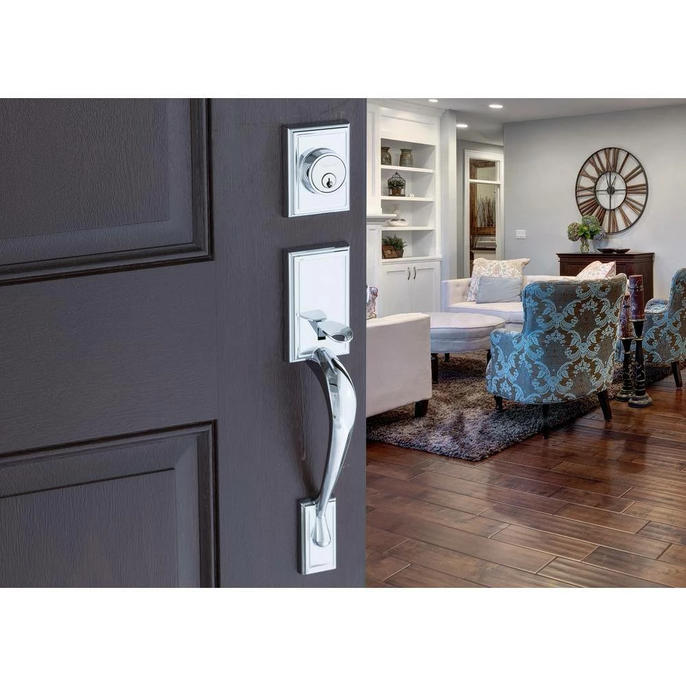 Copper Creek Craftsman Polished Stainless Door Handleset with Craftsman Handle Trim 7 Copper Creek Craftsman Polished Stainless Door Handleset with Craftsman Handle Trim - Image 5