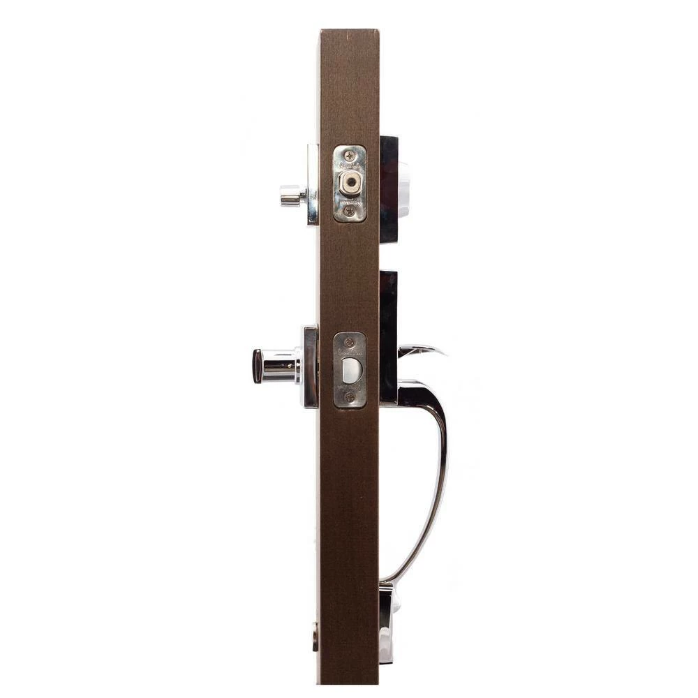 Copper Creek Craftsman Polished Stainless Door Handleset with Craftsman Handle Trim 5 Copper Creek Craftsman Polished Stainless Door Handleset with Craftsman Handle Trim - Image 3
