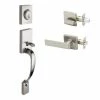 Copper Creek Craftsman Satin Stainless Door Handleset with Craftsman Handle Trim 1 Copper Creek Craftsman Satin Stainless Door Handleset with Craftsman Handle Trim -Copper Creek Shop copper creek lever handlesets fz2610xrl ss 64 1000