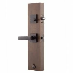 Copper Creek Craftsman Tuscan Bronze Door Handleset with Craftsman Handle Trim -Copper Creek Shop copper creek lever handlesets fz2610xrl tb 1f 1000