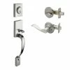 Copper Creek Fashion Satin Stainless Door Handleset and Waverlie Handle Trim 2 Copper Creek Fashion Satin Stainless Door Handleset and Waverlie Handle Trim -Copper Creek Shop copper creek lever handlesets fz2610xwlr ss 64 1000