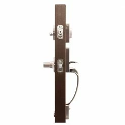 Copper Creek Craftsman Satin Stainless Door Handleset with Contemporary Handle Trim 9 Copper Creek Craftsman Satin Stainless Door Handleset with Contemporary Handle Trim -Copper Creek Shop copper creek lever handlesets fz2610xzl ss 4f 1000